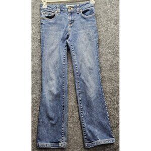 DKNY Jeans Women’s Size 2S Mid-Rise Bootcut Denim KCMUB029 Blue 27×28